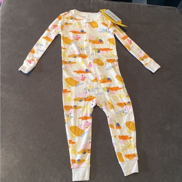 Kids Toddler Cat & Jack 2 Pack Footless Sleep Suit Pajamas Onsie Size 24M NWT - Picture 5 of 9